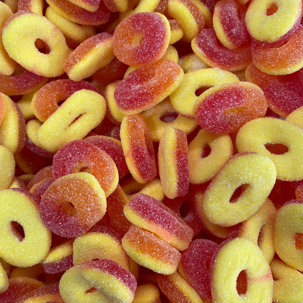 Sour Peach Rings - Bulk Pack & Lolly Info